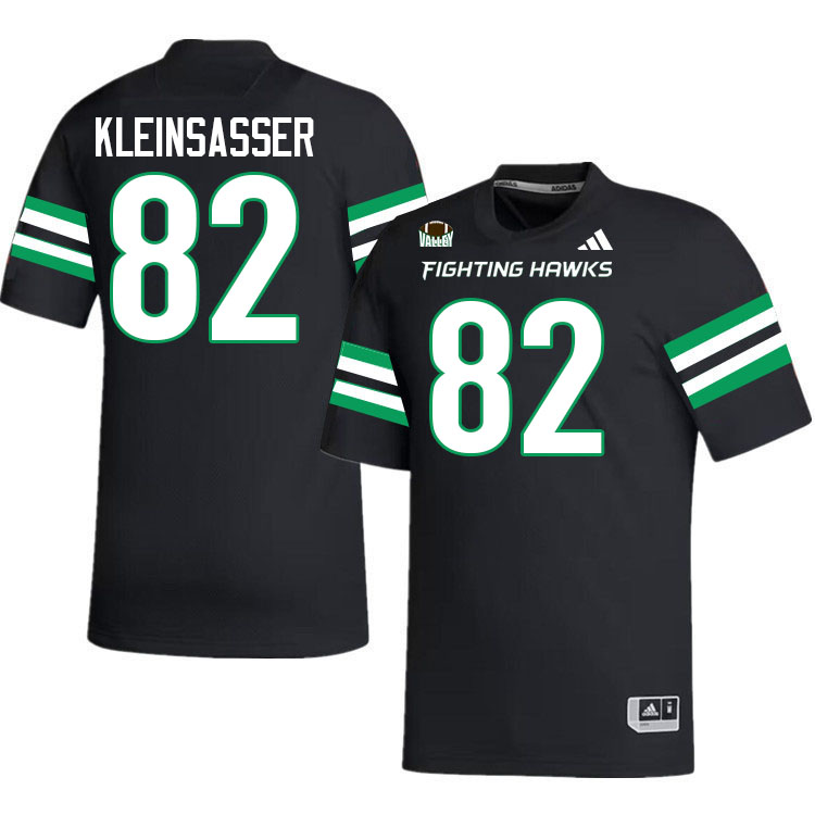 North Dakota Fighting Hawks #82 Jim Kleinsasser College Football Jerseys,Uniforms-Black